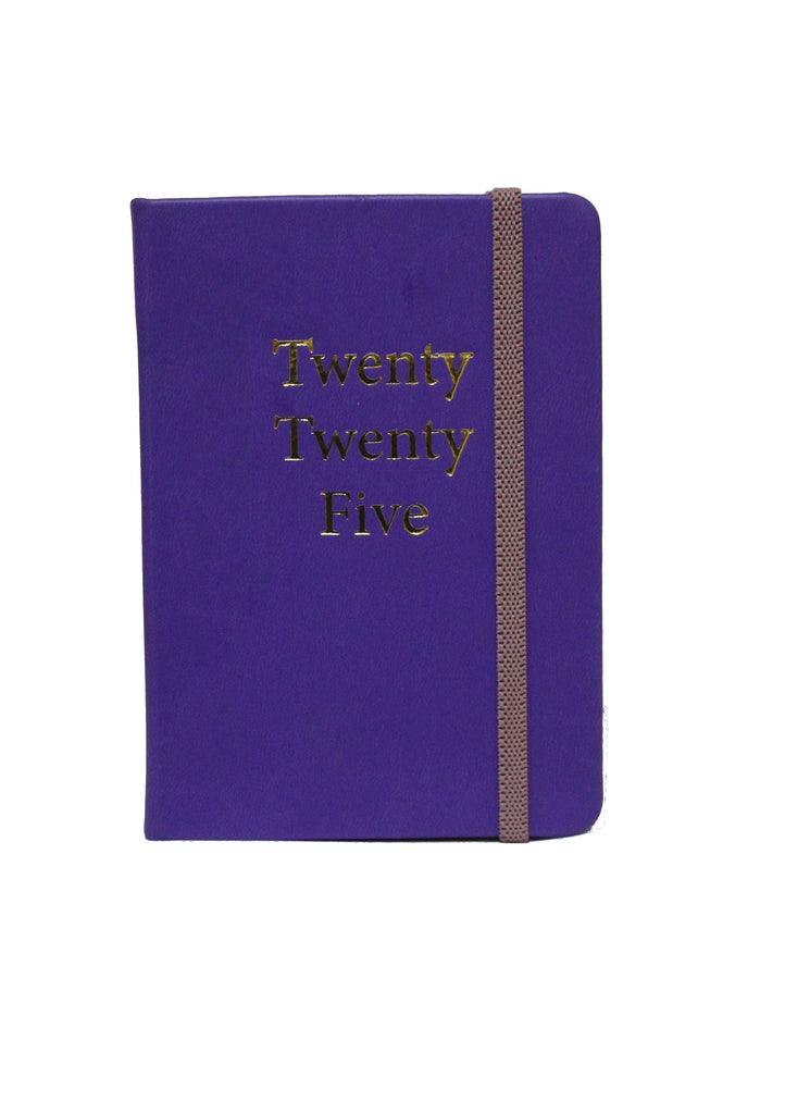 Purple A5 Classic Leather Planner