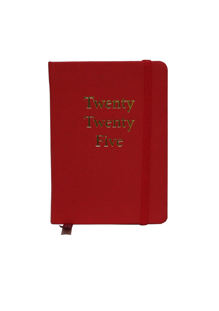 Red A5 Classic Leather Planner