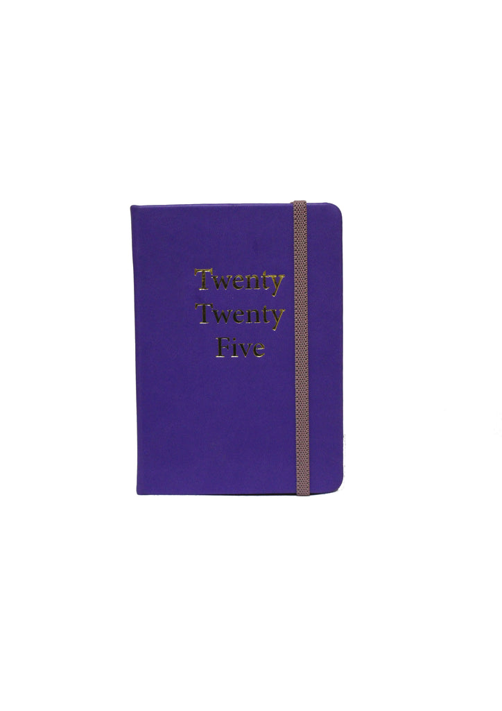 Purple A6 Classic Leather Planner