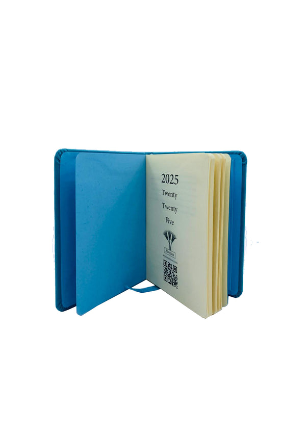 Cyan A5 Classic Leather Planner