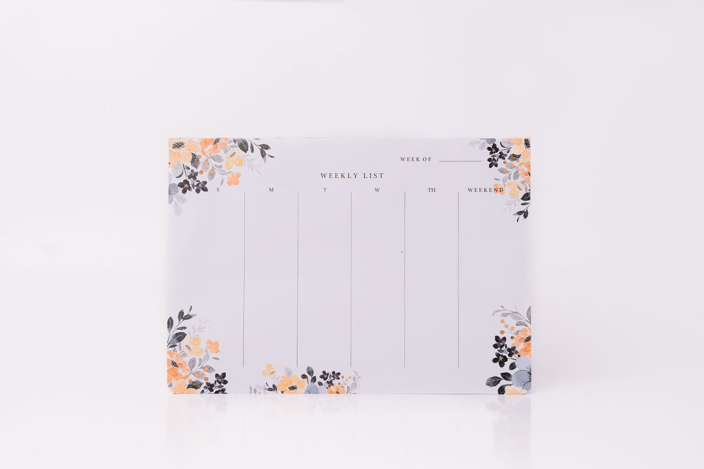 Floral design 1, Undated Weekly Planner