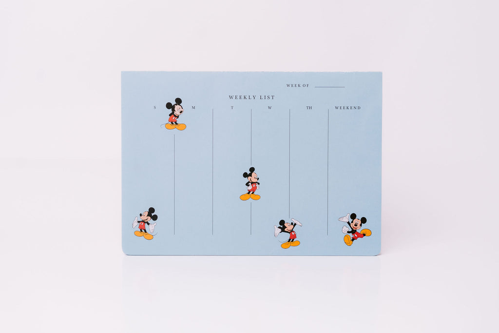 Mickeys's 2nd undated weekly planner