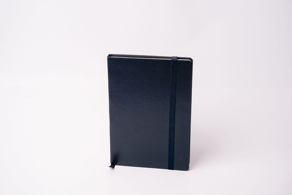 Dark Blue  Classic Leather A5 Notebook