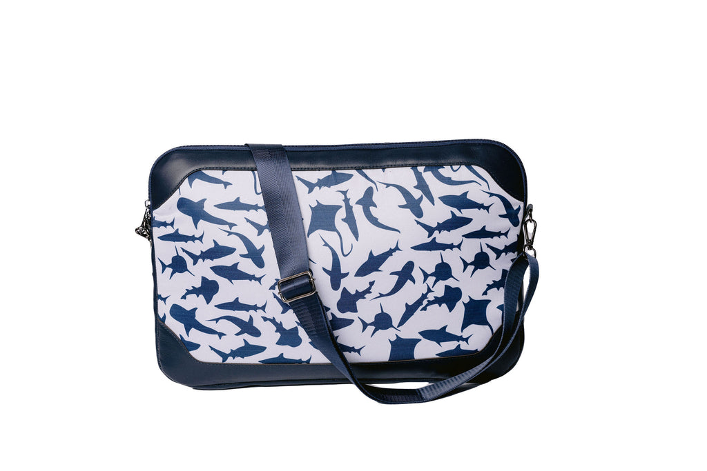 Sharks x Leather Laptop sleeve