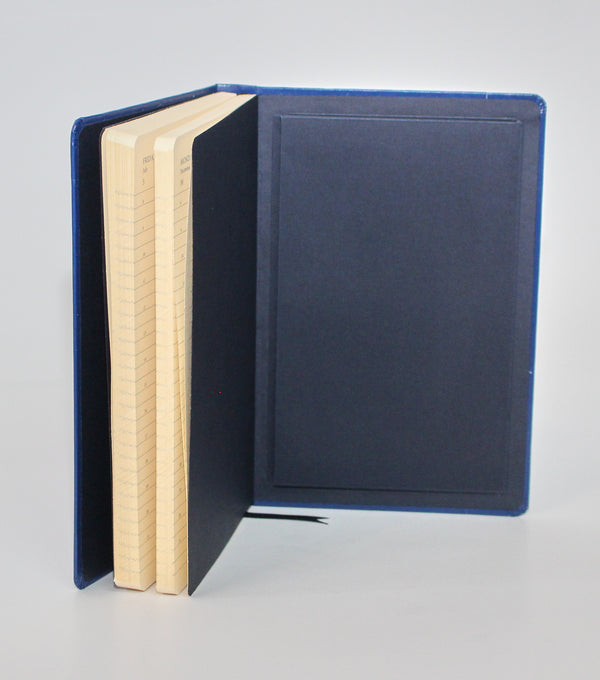 Blue Classic Leather A5 Daily Planner