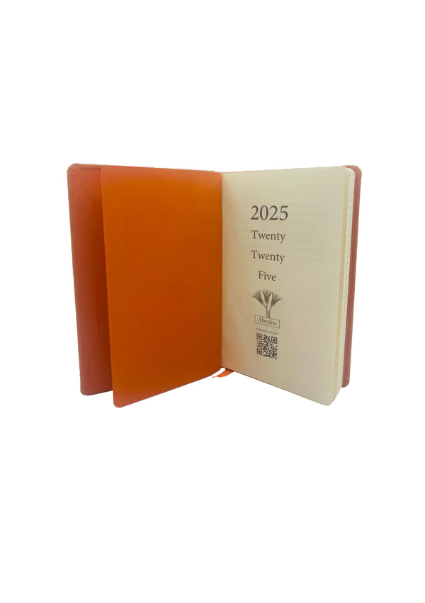 Orange A5 Classic Leather Planner