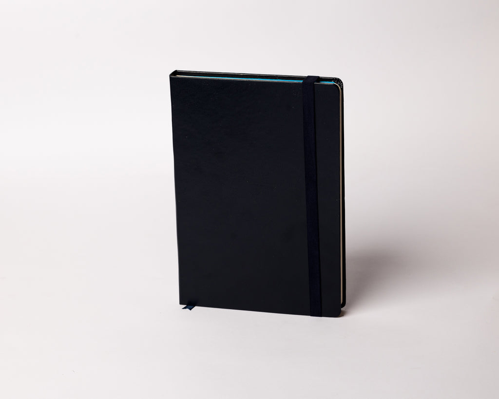 Black  Classic Leather A5 Notebook