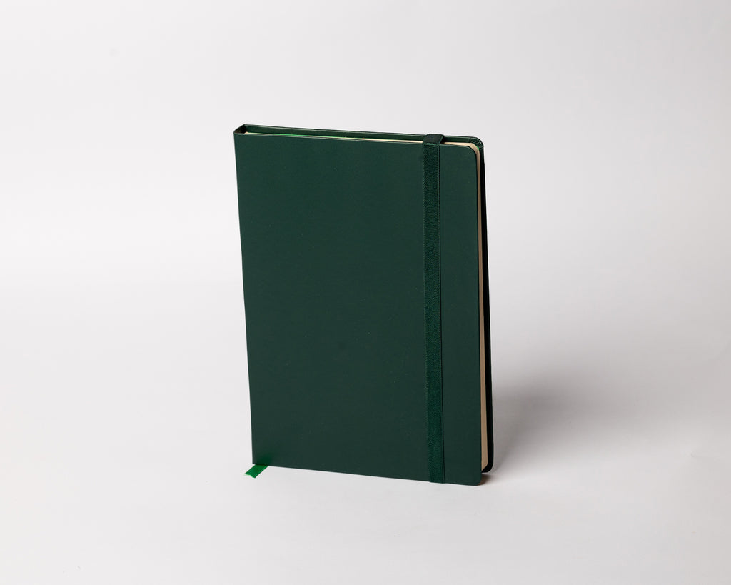 Olive Green Classic Leather A5 Notebook