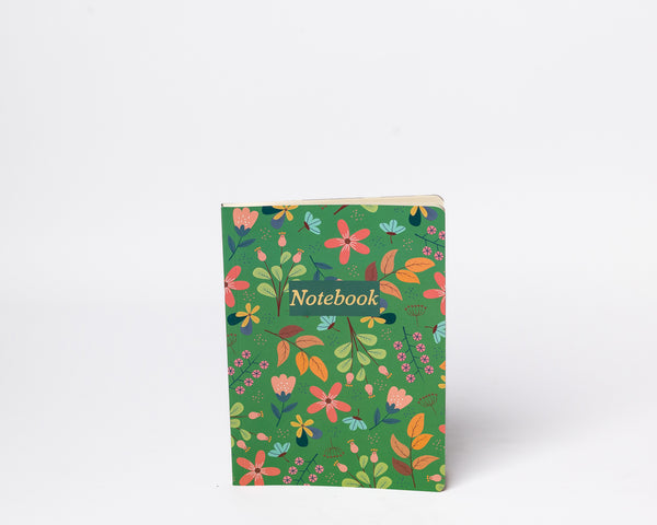 Floral Notebook - Softcover, A5, Lined