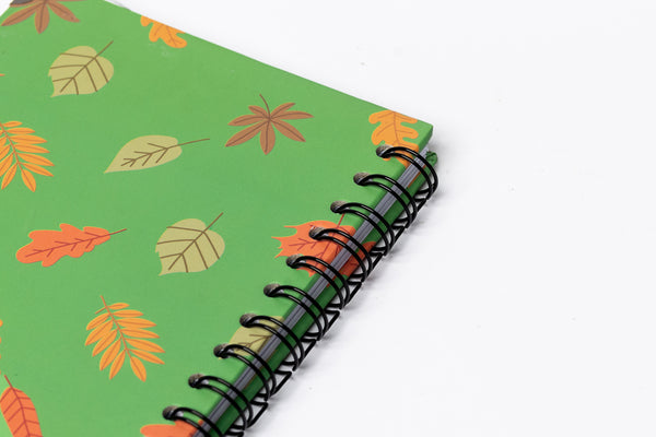 Autumn Spiral Notebook - Hardcover, A5, Lined