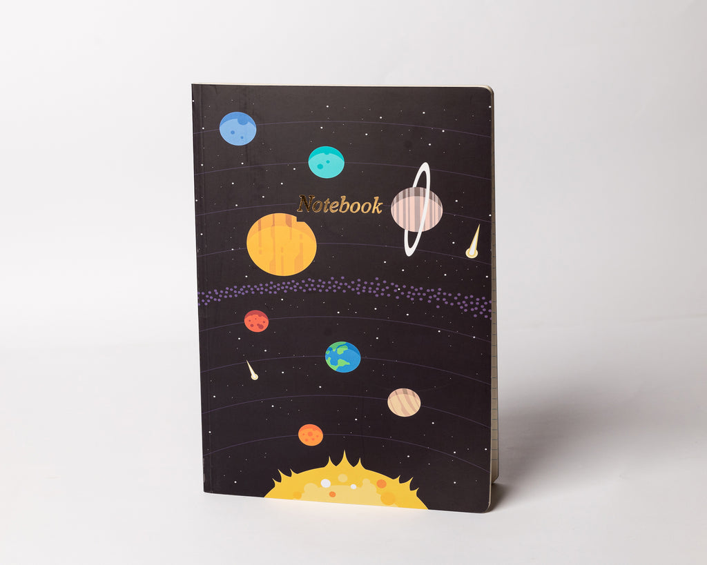 Space Notebook - Softcover, A4, Lined