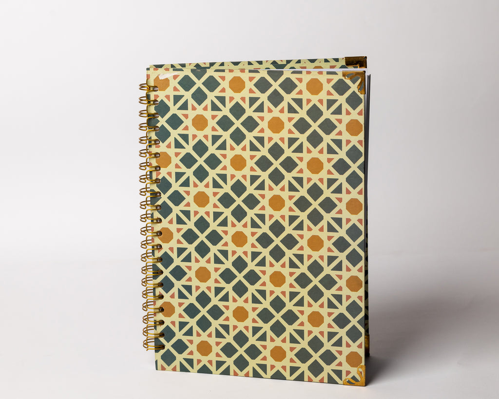 Oriental Spiral Notebook - Hardcover, A4, Lined