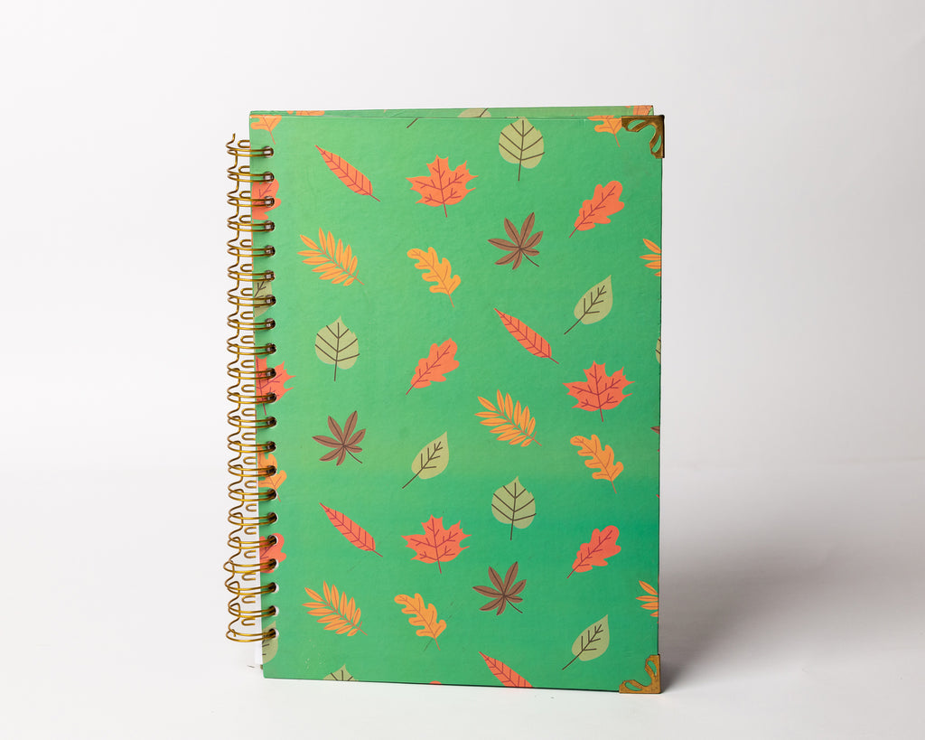 Autumn Spiral Notebook - Hardcover, A4, Lined